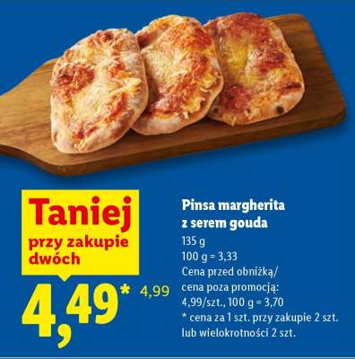Pinsa margherita z serem gouda