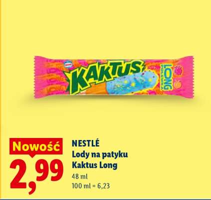 NESTLÉ Lody na patyku Kaktus Long