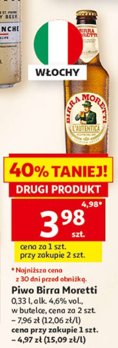 Piwo Birra Moretti
