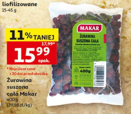 Żurawina suszona cała Makar