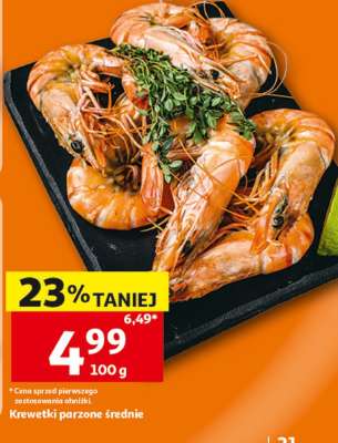 Krewetki parzone średnie