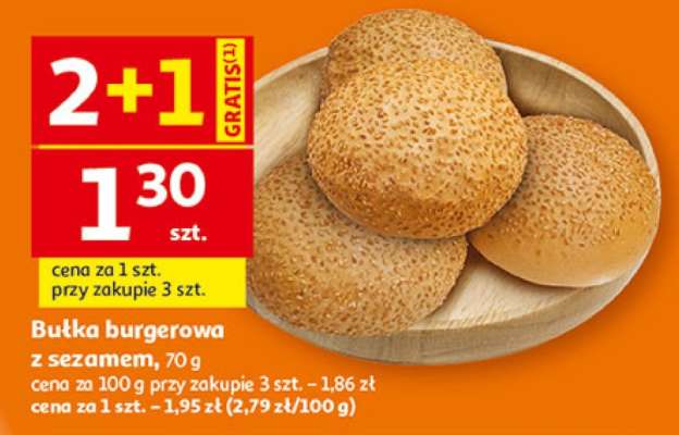 Bułka burgerowa z sezamem