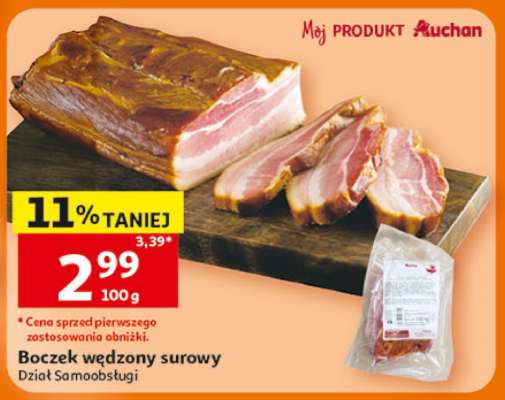 Boczek wędzony surowy