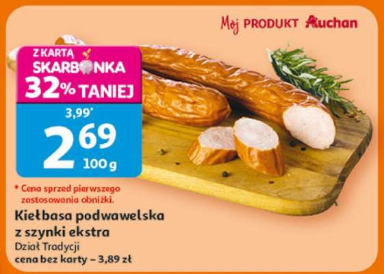 Kiełbasa podwawelska z szynki ekstra