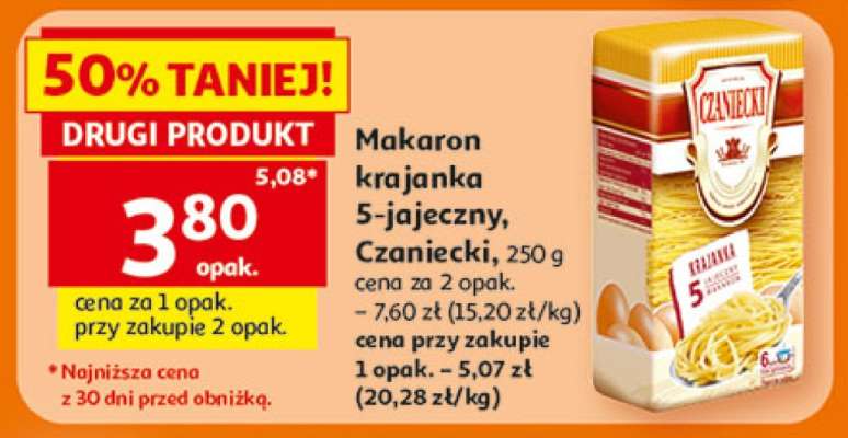 Makaron krajanka 5-jajeczny, Czaniecki