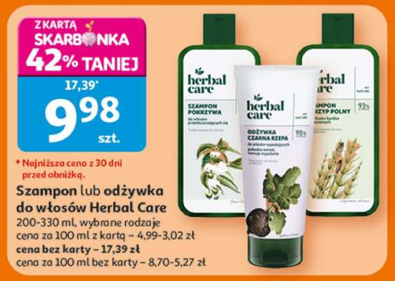 Szampon lub odżywka do włosów Herbal Care