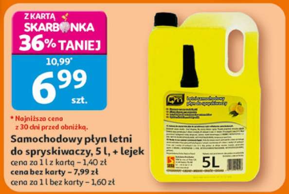 Samochodowy płyn letni do spryskiwaczy, 5 l, + lejek