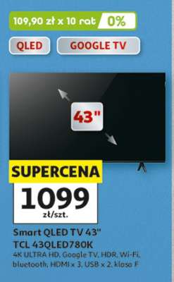 Smart QLED TV 43" TCL 43QLED780K