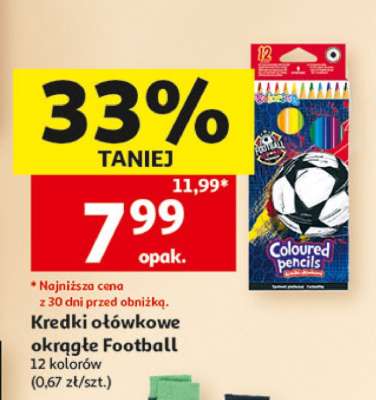 Kredki ołówkowe okrągłe Football