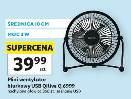 Mini wentylator biurkowy USB Qilive Q.6999