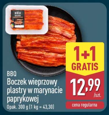 BBQ Boczek wieprzowy plastry w marynacie paprykowej