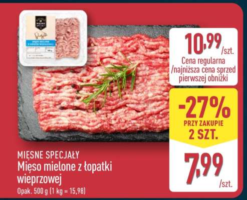 Mięso mielone z łopatki wieprzowej