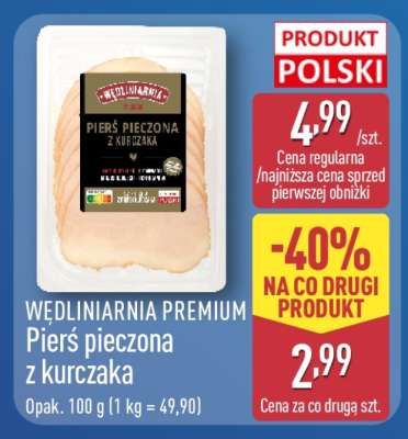WĘDLINIARNIA PREMIUM Pierś pieczona z kurczaka