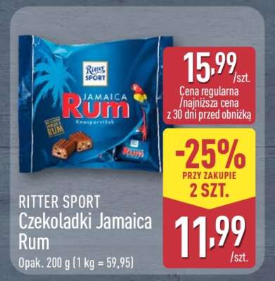 RITTER SPORT Czekoladki Jamaica Rum
