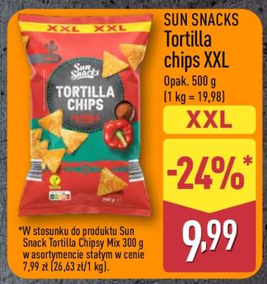SUN SNACKS Tortilla chips XXL