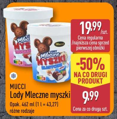 MUCCI Lody Mleczne myszki