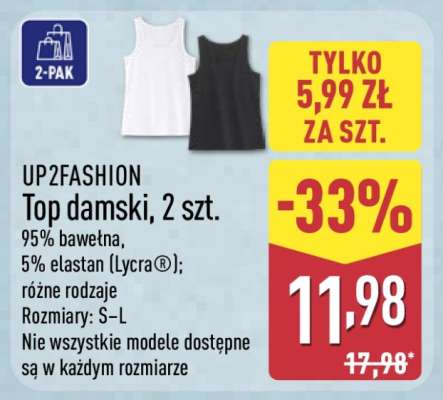 UP2FASHION Top damski, 2 szt.