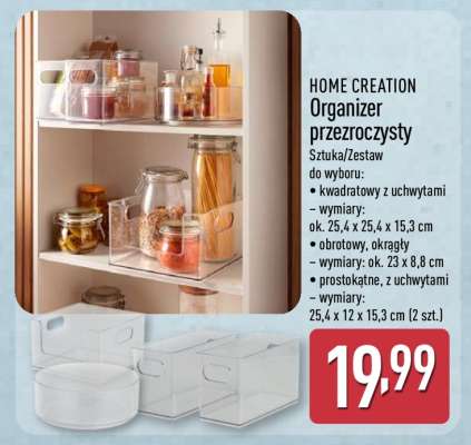 HOME CREATION Organizer przezroczysty