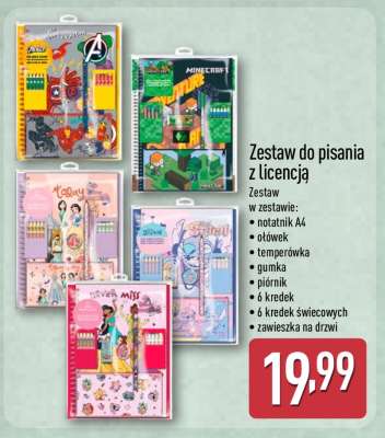 Zestaw do pisania z licencją