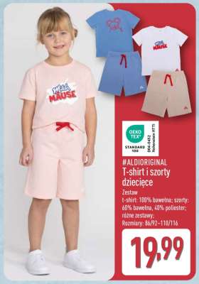 #ALDIORIGINAL T-shirt i szorty dziecięce
