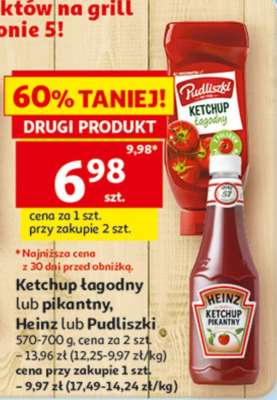 Ketchup łagodny lub pikantny