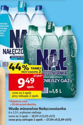 Woda mineralna NAŁĘCZOWIANKA