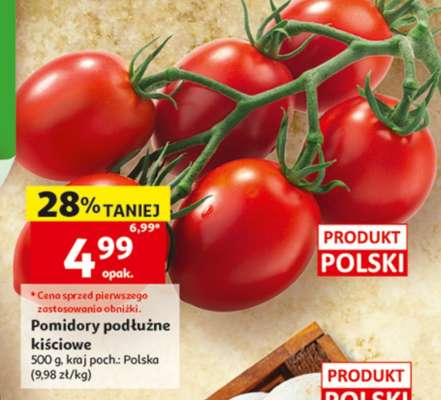 Pomidory podłużne kisciowe