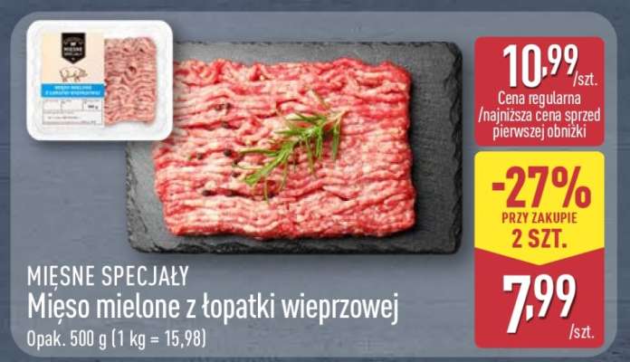 Mięso mielone z łopatki wieprzowej