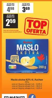 Masło ekstra 82% tł. Auchan
