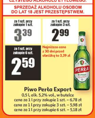 Piwo PERŁA EXPORT
