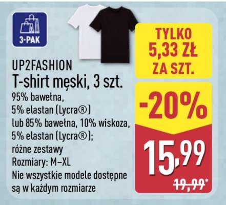 UP2FASHION T-shirt męski, 3 szt.