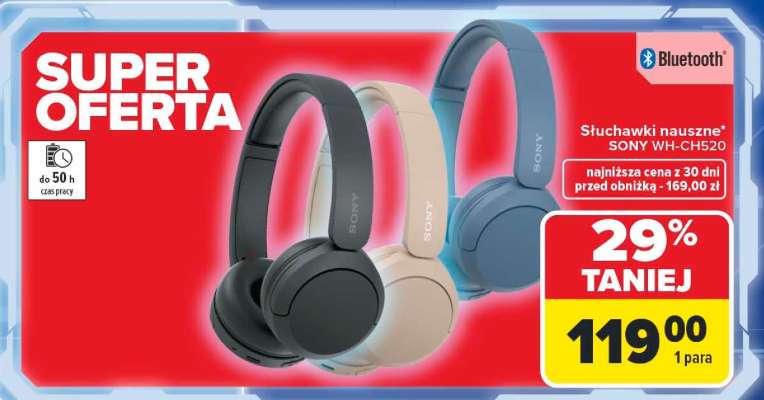 Słuchawki nauszne SONY WH-CH520