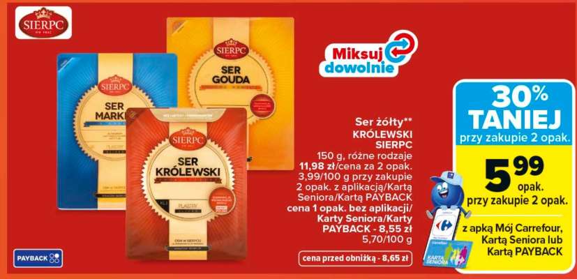 Ser żółty KRÓLEWSKI SIERPC