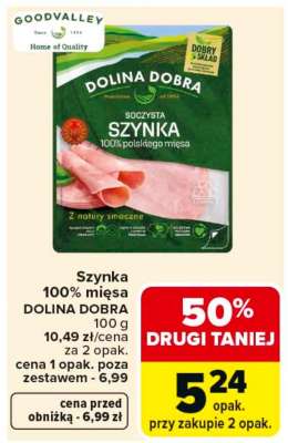 Szynka 100% mięsa Dolina Dobra