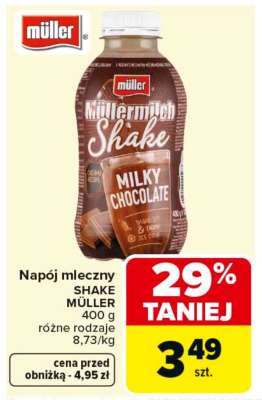 Napój mleczny, shake Müller