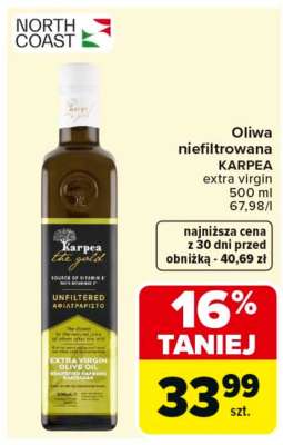 Oliwa niefiltrowana KARPEA