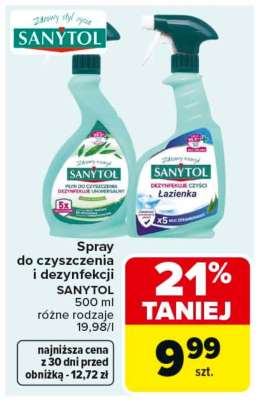 Spray do czyszczenia i dezynfekcji SANYTOL