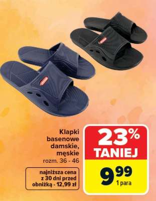 Klapki basenowe damskie, męskie
