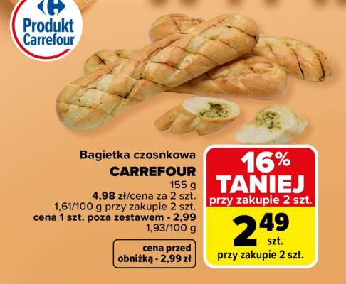 Bagietka czosnkowa Carrefour