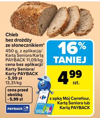 Chleb bez drożdży ze słonecznikiem