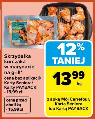 Skrzydełka kurczaka w marynacie na grill