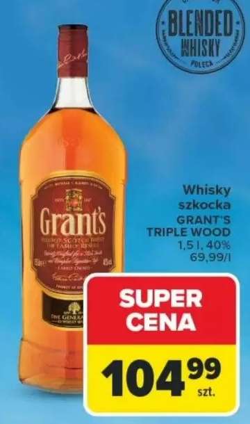 Whisky szkocka GRANT'S TRIPLE WOOD