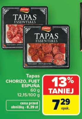 Tapas CHORIZO, FUET ESPUÑA