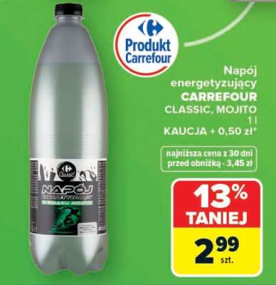 Napój energetyzujący CARREFOUR CLASSIC, MOJITO