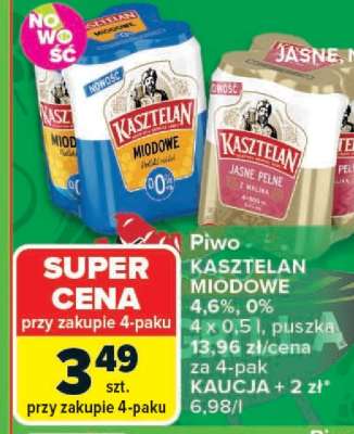 Piwo Kasztelan Miodowe