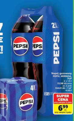 Napój gazowany PEPSI, MIRINDA, 7UP