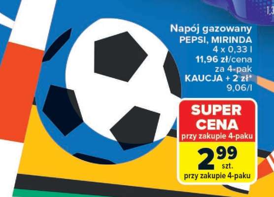 Napój gazowany PEPSI, MIRINDA