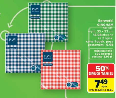 Serwetki GINGHAM