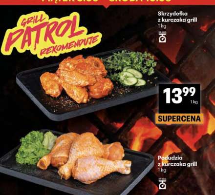 Skrzydełka z kurczaka grill