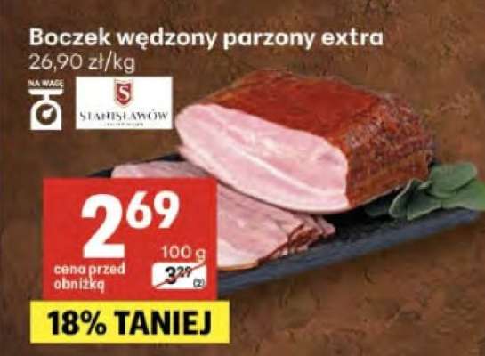 Boczek wędzony parzony extra